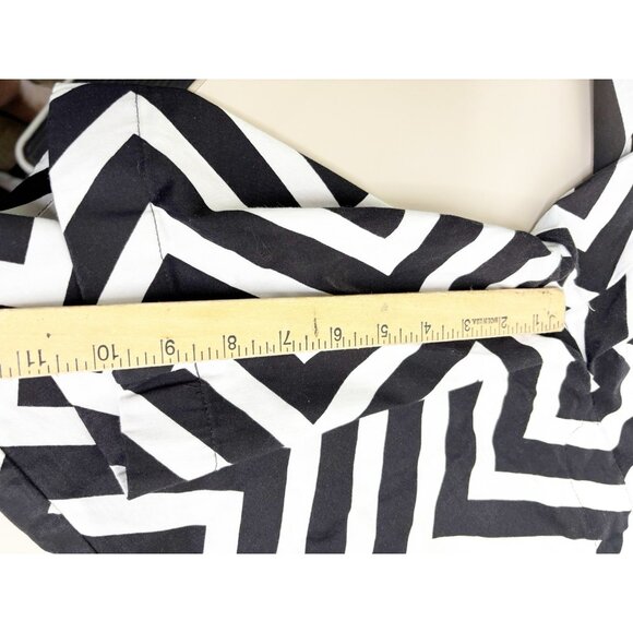 Loudmouth Sz 36 Golf Shorts Black & White Zig Zag Bold Print Cotton/Spandex EUC - Picture 9 of 11